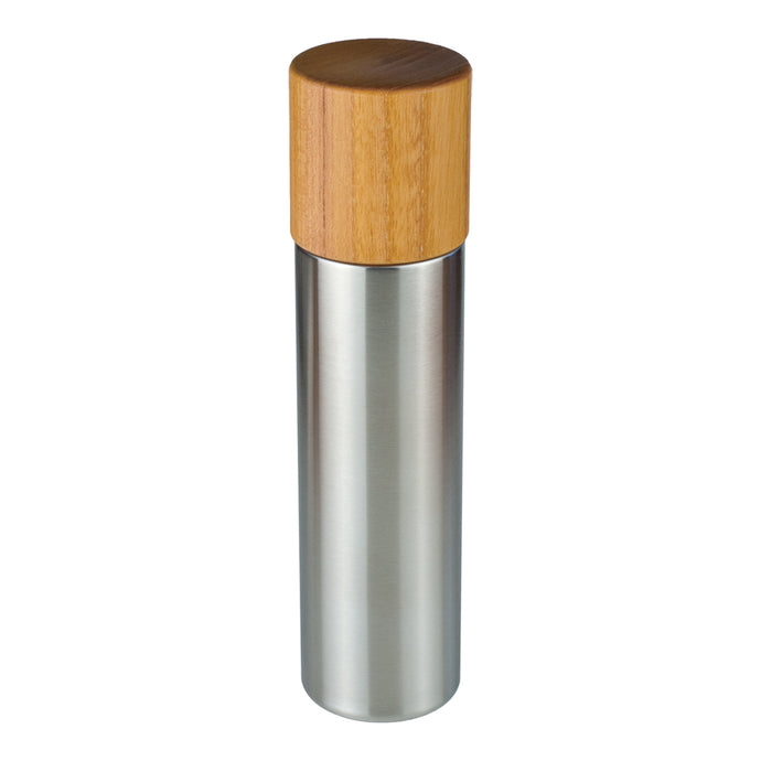 Thermos bottle with wooden cup / M