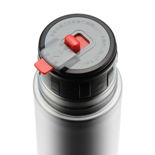 Thermos bottle with wooden cup / M