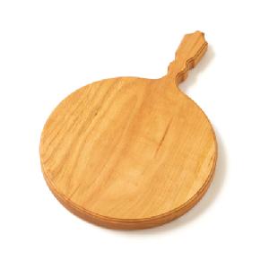 woodpecker Wild Cherry Wood Cutting Board – Round, Gifu Japan