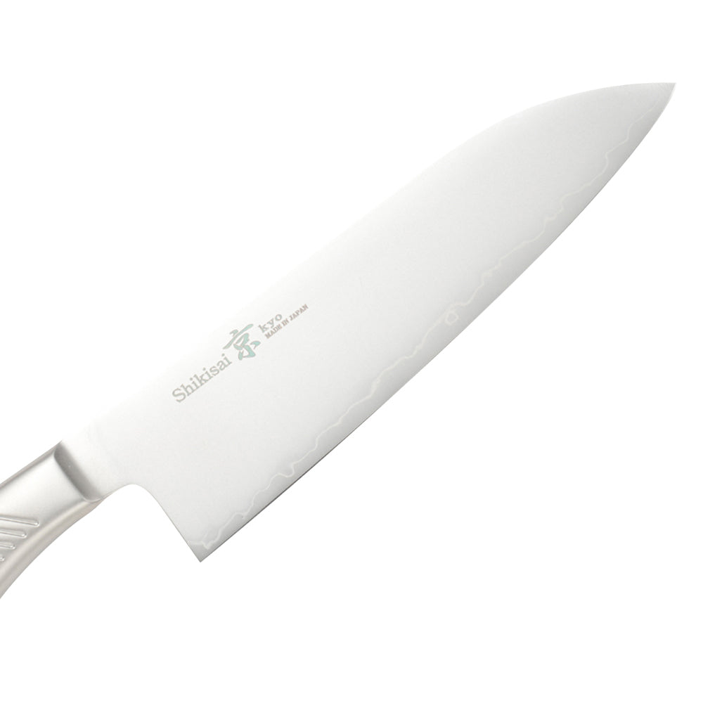 Shizu Hamono Kyoto Triple-Layer Steel Santoku Knife – 180mm, Gifu Japan