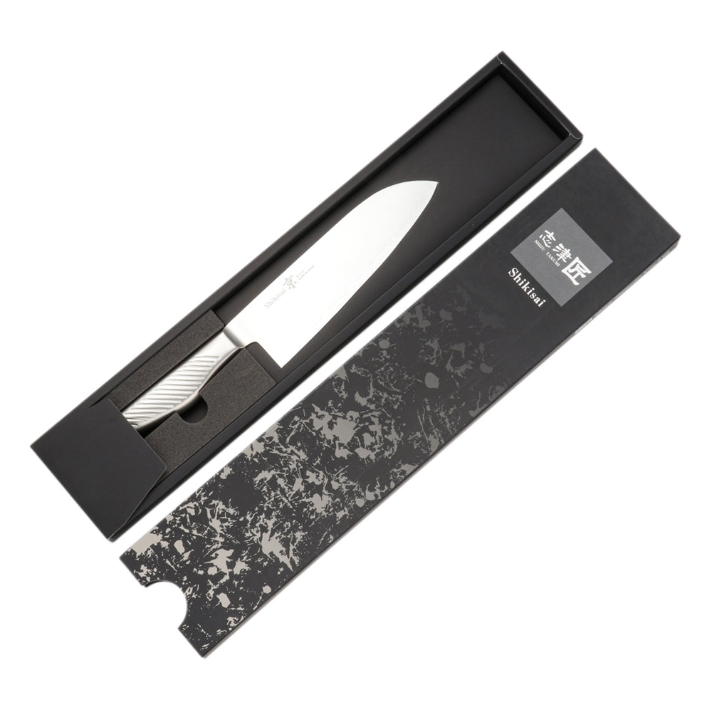 Shizu Hamono Kyoto Triple-Layer Steel Santoku Knife – 165mm, Gifu Japan