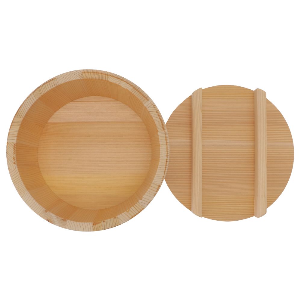 Yamaichi Paulownia Rice Storage Container “Jibitsu” – 24cm, Kiso Nagano Japan