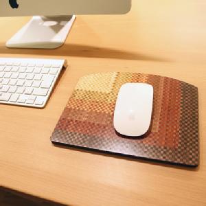 Hakone Wood Mosaic Work Mouse Pad / Gradation / L Size