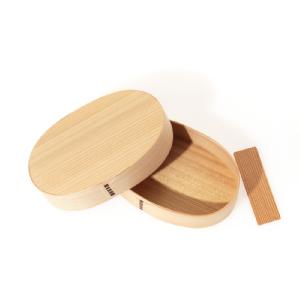 Oval Wood Lunch Box / L (Deep Lid)
