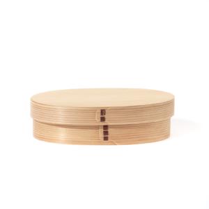 Load image into Gallery viewer, Oval Wood Lunch Box / M (Shallow Lid)
