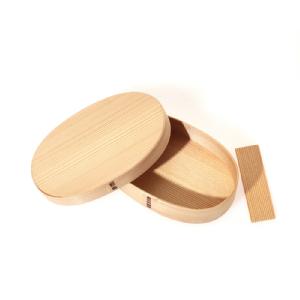Load image into Gallery viewer, Oval Wood Lunch Box / M (Shallow Lid)
