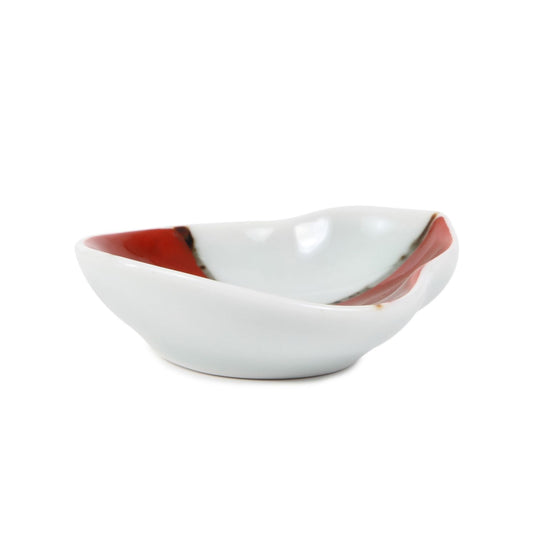 Mamezara(Small Plate) / Gourd / Ichimatsu Red